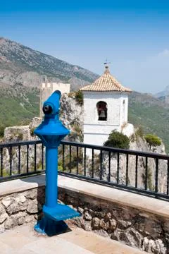 Viewer and belfry. Stock Photos