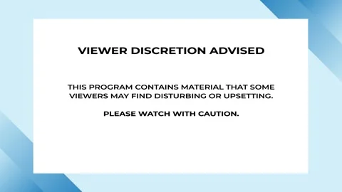Viewer Discretion Advised Notice for Sensitive Topics Stock Footage 292934442