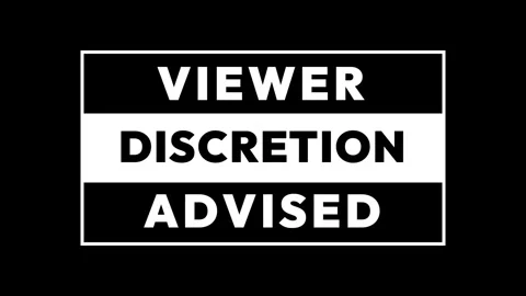 Viewer Discretion Advised Warning Text Motion Graphic 4K Stock Footage 339029613