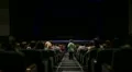 Viewers in the cinema house. Variant with screen motion. HD Footage