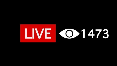 Viewers Counter On Live Video On Faceboo... | Stock Video | Pond5