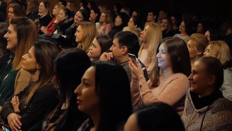 The viewers in the hall Stock Footage 87303001