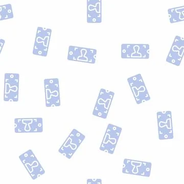 Viewfinder for photographing on document glyph vector seamless pattern Stock Illustration