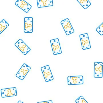 Viewfinder for photographing on document vector seamless pattern Stock Illustration