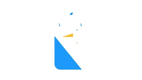 Viewfinder Smartphone Function color icon animation Stockbeeldmateriaal 166349547