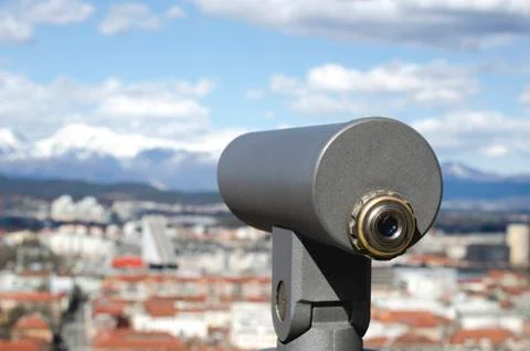 Viewfinder telescope Stock Photos