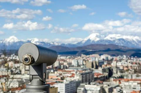 Viewfinder telescope Stock-Fotos
