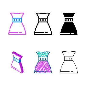 Viewfinder tool color icon vector multipack Illustrazione stock