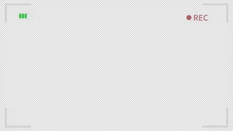 Viewfinder video border animation, alpha channel Stock Footage 233254874