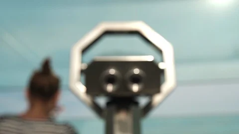 Viewing binoculars Video stock 123784391