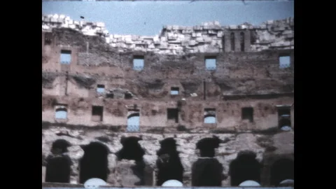 Viewing the Colosseum 1967 Stock Footage 246456400