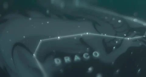 Viewing constellation Draco in sky view app Video stock 314879348