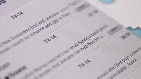 Viewing movies on a tablet computer. (2) Stock Footage 3210977