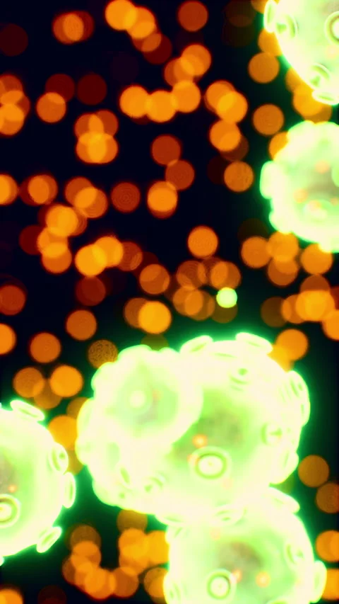Viewing the navirus under a digital microscope Stock Footage 309621852