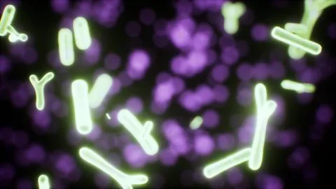 Viewing the navirus under a digital microscope 스톡 일러스트