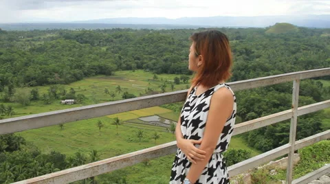 Viewing the Philippine countryside Video stock 43619280