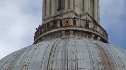 Viewing Platform above St Paul's Cathedral Dome Video stock 995962