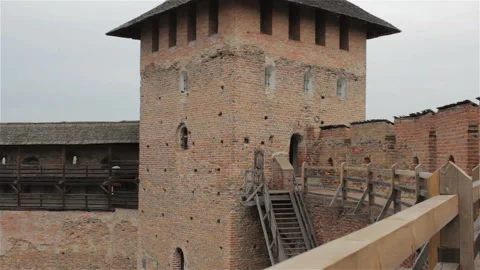 Viewing tower of the castle Stock Footage 90777273