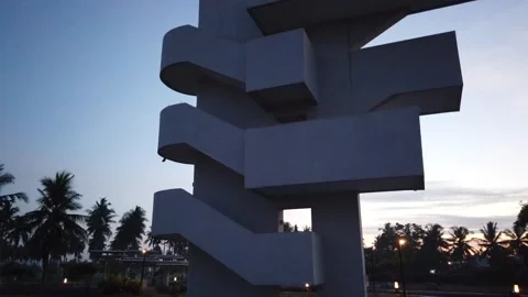 Viewing tower 스톡 동영상 244683480