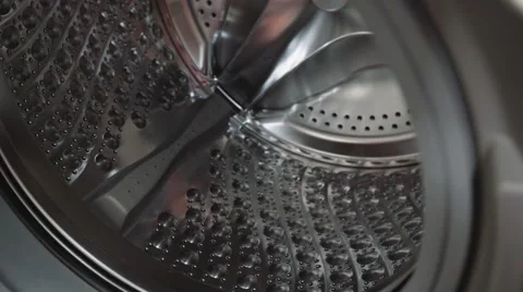 The viewing of washing machine drum Stock Footage 58264356