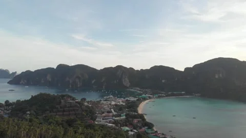 Viewpoint in beautiful Phi Phi Stock Footage 260468005