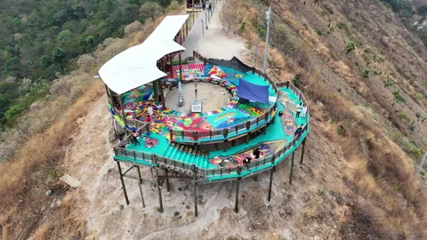 Viewpoint from the cliffs Stock Footage 267676059