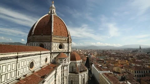 A viewpoint of the Duomo, Florence Stock Footage 47933628