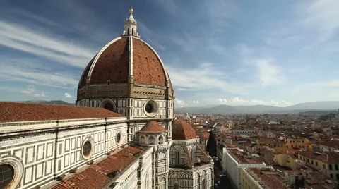 A viewpoint of the Duomo, Florence Stock Footage 47933701