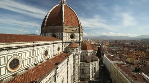 A viewpoint of the Duomo, Florence Video stock 47933829