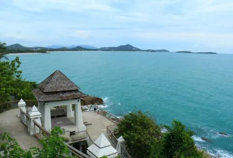 Viewpoint on the island Stock Photos