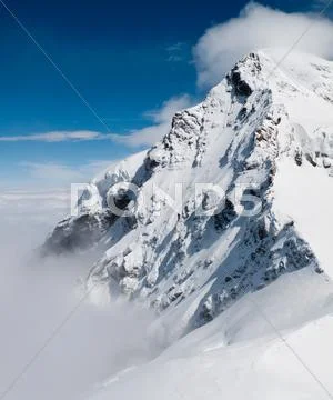 Viewpoint on jungfraujoch Stock Photos