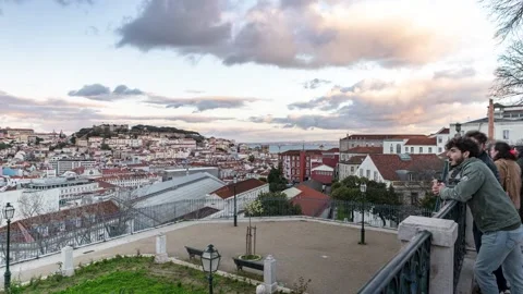 Viewpoint Lisbon Timelapse 動画素材 197556830