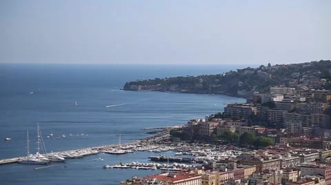 Viewpoint Over Naples, Italy Stock Footage 46086758