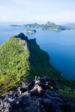 Viewpoint Prachuap Bay Stock Photos