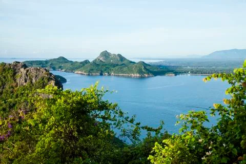 Viewpoint Prachuap Bay Stock Photos