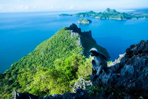 Viewpoint Prachuap Bay Stock Photos
