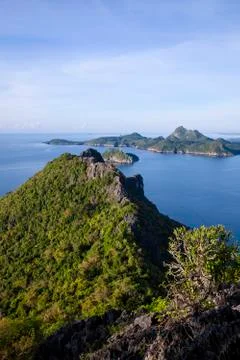 Viewpoint Prachuap Bay Stock Photos