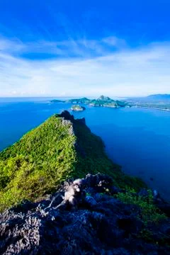 Viewpoint Prachuap Bay Stock Photos