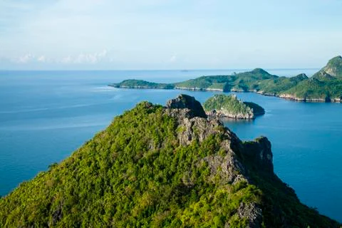 Viewpoint Prachuap Bay Stock Photos