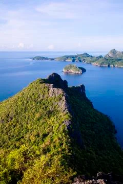 Viewpoint Prachuap Bay Stock Photos