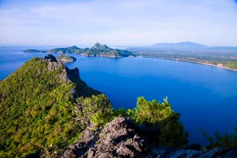 Viewpoint Prachuap Bay Stock Photos