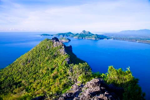 Viewpoint Prachuap Bay Stock Photos