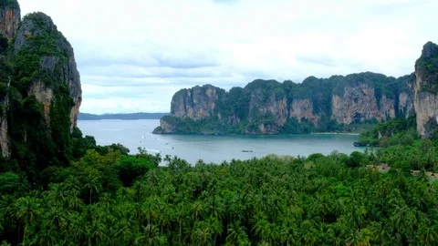 Viewpoint, Railay beach, Thailand Stock Footage 71860176