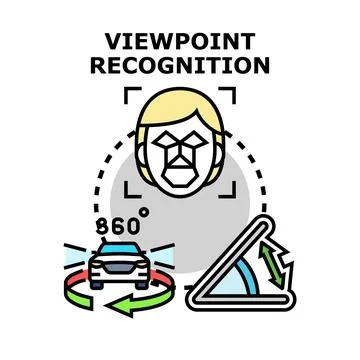 Viewpoint recognition technology developing autonomous systems 스톡 일러스트