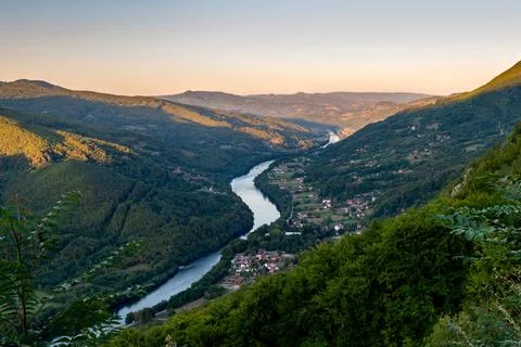 Viewpoint on the river Drina Stock Photos
