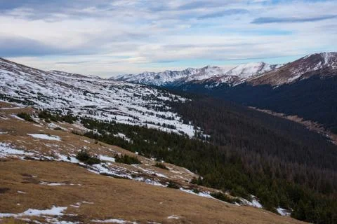 Viewpoint at Rocky Mountain NP Stock Photos