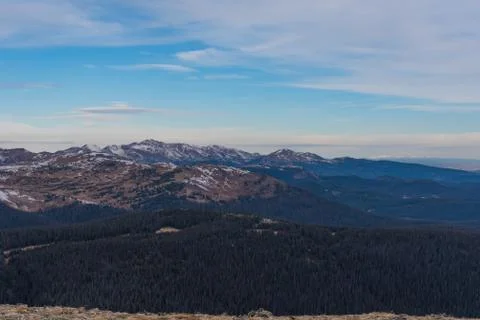 Viewpoint at Rocky Mountain NP Stock Photos