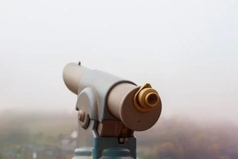 Viewpoint telescope Stock Photos