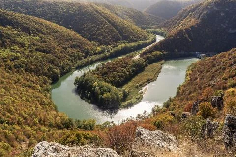 Viewpoint on the Timok River Stock Photos