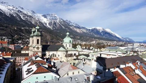 Viewpoints in Innsbruck Stock Photos